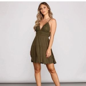 Casual Cutie Linen Skater Dress